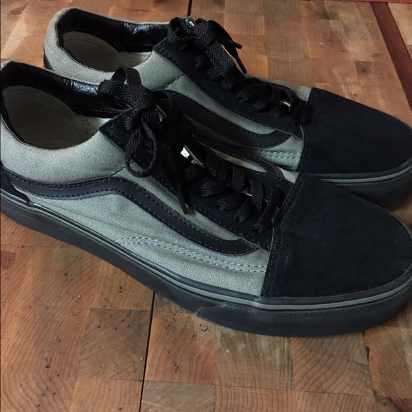 all black vans custom